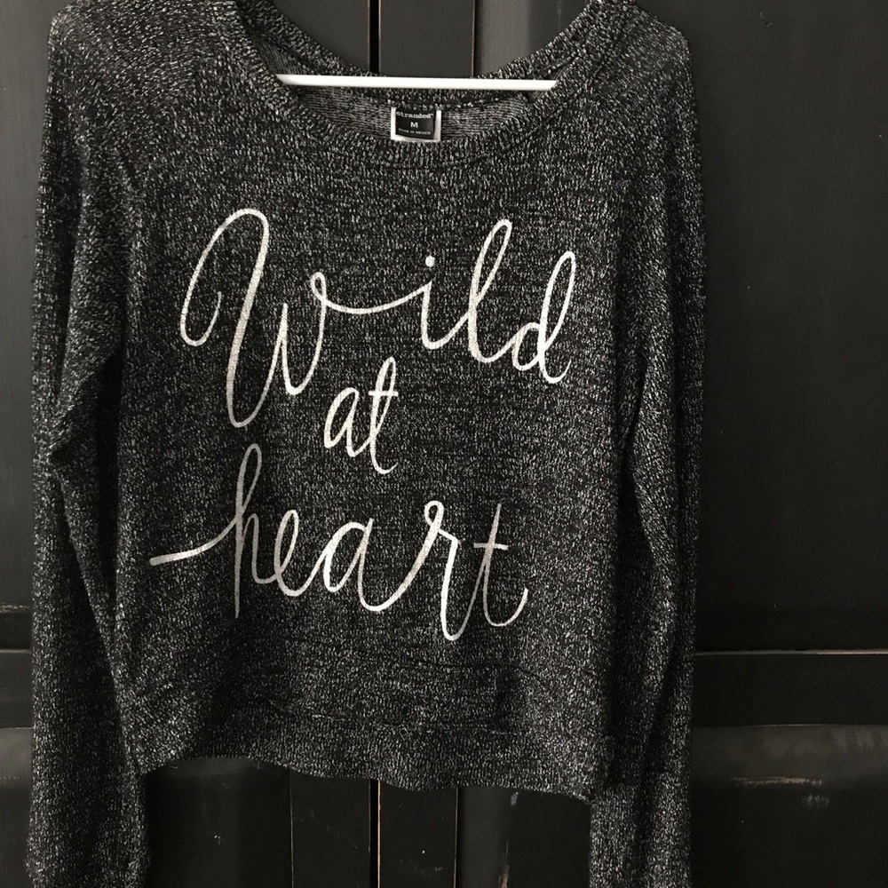 Stranded "Wild at Heart" Lightweight sweater